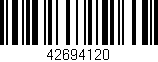 Código de barras (EAN, GTIN, SKU, ISBN): '42694120'