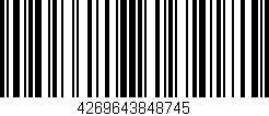 Código de barras (EAN, GTIN, SKU, ISBN): '4269643848745'