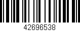 Código de barras (EAN, GTIN, SKU, ISBN): '42696538'
