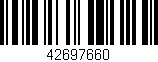 Código de barras (EAN, GTIN, SKU, ISBN): '42697660'