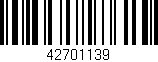 Código de barras (EAN, GTIN, SKU, ISBN): '42701139'