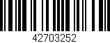 Código de barras (EAN, GTIN, SKU, ISBN): '42703252'