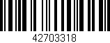 Código de barras (EAN, GTIN, SKU, ISBN): '42703318'