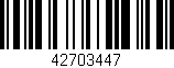 Código de barras (EAN, GTIN, SKU, ISBN): '42703447'