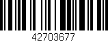 Código de barras (EAN, GTIN, SKU, ISBN): '42703677'