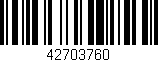 Código de barras (EAN, GTIN, SKU, ISBN): '42703760'