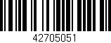 Código de barras (EAN, GTIN, SKU, ISBN): '42705051'