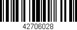 Código de barras (EAN, GTIN, SKU, ISBN): '42706028'