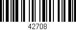 Código de barras (EAN, GTIN, SKU, ISBN): '42708'