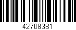 Código de barras (EAN, GTIN, SKU, ISBN): '42708381'