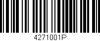 Código de barras (EAN, GTIN, SKU, ISBN): '4271001P'
