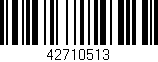 Código de barras (EAN, GTIN, SKU, ISBN): '42710513'