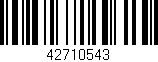 Código de barras (EAN, GTIN, SKU, ISBN): '42710543'