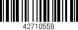 Código de barras (EAN, GTIN, SKU, ISBN): '42710558'
