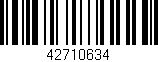 Código de barras (EAN, GTIN, SKU, ISBN): '42710634'