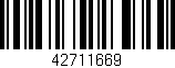 Código de barras (EAN, GTIN, SKU, ISBN): '42711669'
