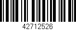 Código de barras (EAN, GTIN, SKU, ISBN): '42712526'