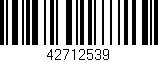 Código de barras (EAN, GTIN, SKU, ISBN): '42712539'