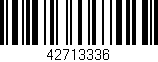 Código de barras (EAN, GTIN, SKU, ISBN): '42713336'