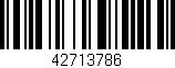 Código de barras (EAN, GTIN, SKU, ISBN): '42713786'