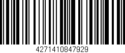 Código de barras (EAN, GTIN, SKU, ISBN): '4271410847929'