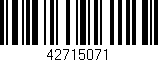 Código de barras (EAN, GTIN, SKU, ISBN): '42715071'