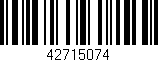 Código de barras (EAN, GTIN, SKU, ISBN): '42715074'