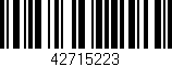 Código de barras (EAN, GTIN, SKU, ISBN): '42715223'