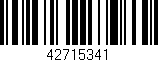 Código de barras (EAN, GTIN, SKU, ISBN): '42715341'