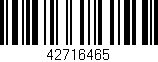 Código de barras (EAN, GTIN, SKU, ISBN): '42716465'