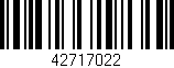 Código de barras (EAN, GTIN, SKU, ISBN): '42717022'