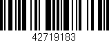 Código de barras (EAN, GTIN, SKU, ISBN): '42719183'