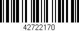 Código de barras (EAN, GTIN, SKU, ISBN): '42722170'