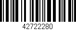 Código de barras (EAN, GTIN, SKU, ISBN): '42722280'