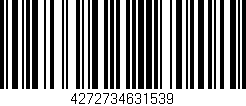 Código de barras (EAN, GTIN, SKU, ISBN): '4272734631539'
