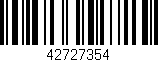 Código de barras (EAN, GTIN, SKU, ISBN): '42727354'