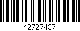 Código de barras (EAN, GTIN, SKU, ISBN): '42727437'