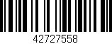 Código de barras (EAN, GTIN, SKU, ISBN): '42727558'