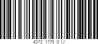 Código de barras (EAN, GTIN, SKU, ISBN): '4272_1775_0_U'