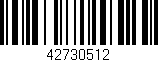 Código de barras (EAN, GTIN, SKU, ISBN): '42730512'
