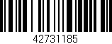 Código de barras (EAN, GTIN, SKU, ISBN): '42731185'