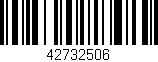 Código de barras (EAN, GTIN, SKU, ISBN): '42732506'