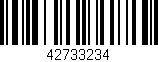 Código de barras (EAN, GTIN, SKU, ISBN): '42733234'