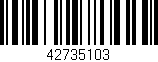 Código de barras (EAN, GTIN, SKU, ISBN): '42735103'
