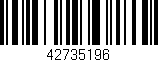 Código de barras (EAN, GTIN, SKU, ISBN): '42735196'