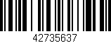Código de barras (EAN, GTIN, SKU, ISBN): '42735637'