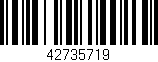 Código de barras (EAN, GTIN, SKU, ISBN): '42735719'