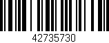 Código de barras (EAN, GTIN, SKU, ISBN): '42735730'
