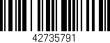 Código de barras (EAN, GTIN, SKU, ISBN): '42735791'