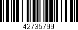 Código de barras (EAN, GTIN, SKU, ISBN): '42735799'